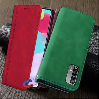 Флип кожаный кошелек с магнитным чехлом для Xiaomi Mi A2 A3 Lite 10T Lite Redmi Note 9 9s 9T 10S 10 Pro Max Note8 8T 8 Pro 8A POCO M3 X3 Pro NFC чехол для телефона Xiaomi Mi 11i чёрный