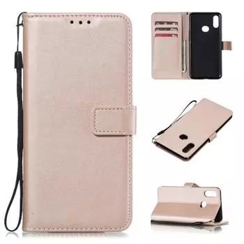Флип кожаный чехол-кошелек для Samsung Galaxy J2 J3 J4 J6 J7 2018 J5 2016 2017 Prime Plus A01 A12 A13 A33 A53 A32 A21S Funda For J2 Pro 2018&Case & Strap розового золота