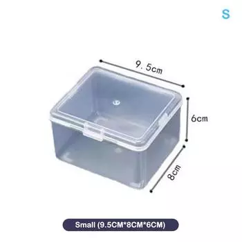 Флип прозрачный настольный ящик для хранения светодиодная упаковочная коробка для фар пластиковая коробка 9.5*8*6