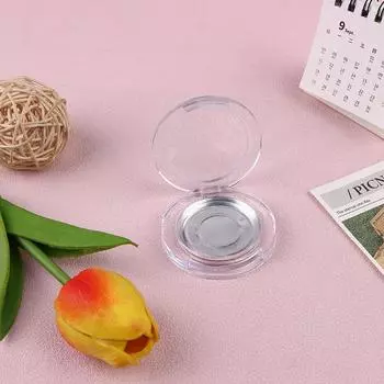 Флип Твердая коробка для мази Тени для век Коробка для румян Яркий свет Ремонт Коробка для пудры Косметический круглый контейнер для хранения Матовая упаковочная коробка