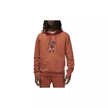 Флисовая толстовка с капюшоном Air Jordan x Eastside Golf Burnt Sunrise/Midnight Navy/White Мужские топы оранжевого цвета DV1888-861 M