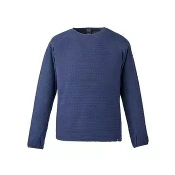 Флисовая кофта для скалолазания Through Warm Crew MIV02059 Sapphire L [Millet] [Унисекс] (НОВЫЙ ЛОГОТИП)