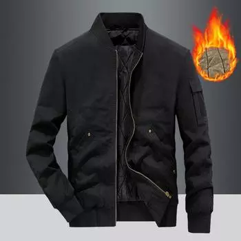 Флисовая куртка-бомбер мужская весенне-осенняя хлопковая стираная свободная повседневная куртка Tooling M