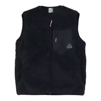 Флисовая куртка Bonding Fleece No Collar Vest Black L [Chums] Мужская чёрный