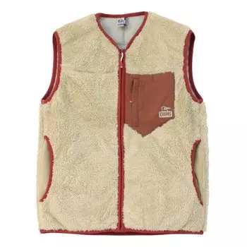 Флисовая куртка Bonding Fleece No Collar Vest бежевый L [Chums] Мужская бежевый