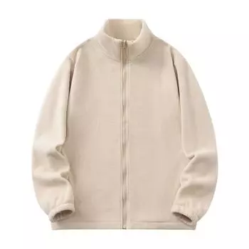 Флисовая куртка мужская кардиган флисовая повседневная свободная куртка весна-осень утепленная подкладка куртка M