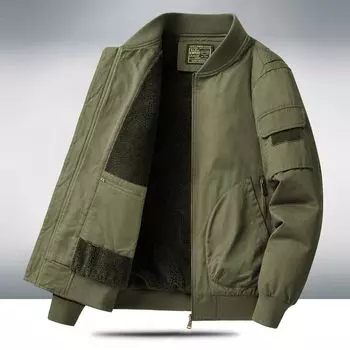 Флисовая куртка мужская осенне-зимняя утепленная повседневная универсальная одежда куртка пилота M