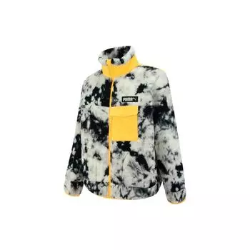 Флисовая куртка PUMA Winterized с логотипом бренда Верхняя одежда унисекс Белый 539708-65 S