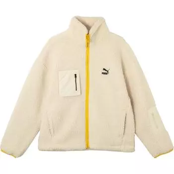 Флисовая куртка с длинным рукавом и воротником-стойкой Puma Logo Casual, мужские куртки Off-White 539231-93 S