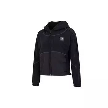 Флисовая куртка с капюшоном во всю молнию Under Armour Rush Женская Верхняя одежда Черный 1374103-001 M