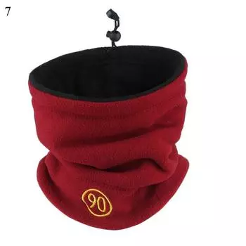 Флисовая маска для лица однотонная, маска на пол-лица, модный лыжный шарф-труба, сноуборд 7