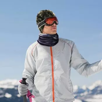 Флисовая шапка-бини, модная флисовая спортивная шапка, термошапка для мужчин и женщин (маскировка) Q