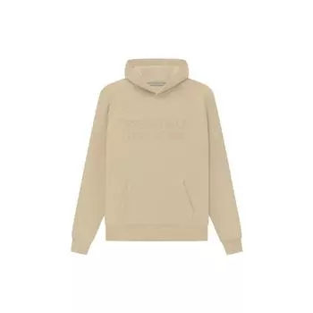 Флисовая толстовка Fear of God Essentials SS23 с песочным принтом логотипа, мужские топы, белые FOG-SS23-004 XXL