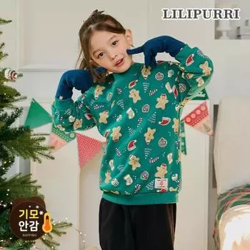 Флисовая толстовка Lilypuri Ginger Cookie зеленая Green/140