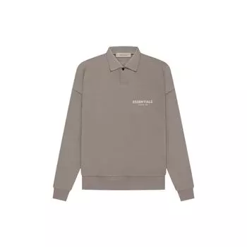 Флисовая толстовка-поло Fear of God Essentials, мужские топы, серо-серый цвет FOG-SS22-889 XL