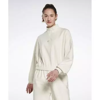 Флисовая толстовка REEBOK на полумолнии W, белая HG3821 M