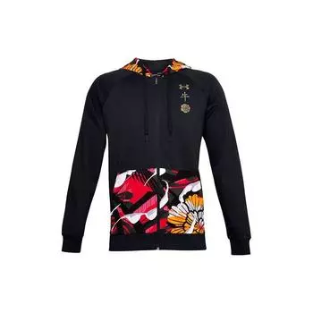 Флисовая толстовка с капюшоном Under Armour Rival Cny, мужские топы, черные 1357114-001 XXXL