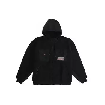 Флисовая ветрозащитная ветрозащитная теплая куртка с капюшоном Jordan Full Zip, мужская верхняя одежда, черная CT3555-010 L
