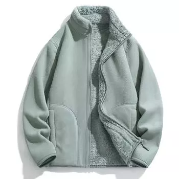 Флисовая женская верхняя одежда модная универсальная зимняя спортивная утепленная двухсторонняя теплая куртка женская XS