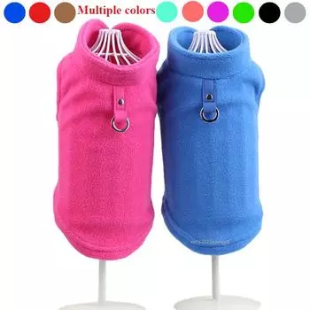 Флисовая зимняя одежда для домашних животных для маленьких собак, костюмы йоркширского терьера, футболка для щенков, жилеты для собак и кошек, Чихуахуа, французский бульдог, пудель S чёрный