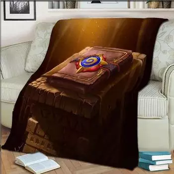 Флисовое одеяло с 3D принтом игры Hearthstone для кроватей, походов, пикника, толстое одеяло, покрывало, флисовое одеяло 75x100cm (30x40inch)