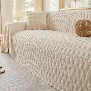 Флисовое полотенце для дивана, покрывало для гостиной, чехол для дивана, кресло, теплый мягкий чехол для дивана, чехол 180x130