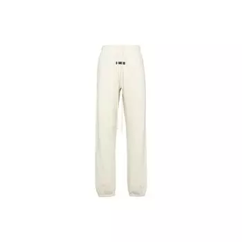 Флисовые джоггеры Fear of God Essentials с буквенным принтом и кулиской на талии, мужские брюки цвета яичной скорлупы FOG-FW22-747 L