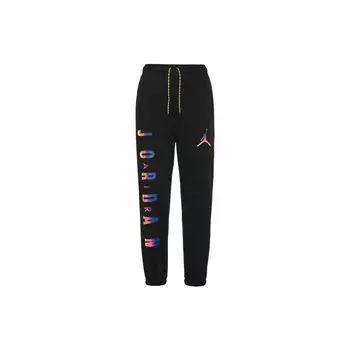 Флисовые джоггеры Jordan Sport DNA с ярким логотипом, черные мужские брюки CU9147-010 L