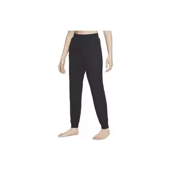 Флисовые джоггеры Nike с однотонными женскими штанами на шнурке, черные DM7037-010 L