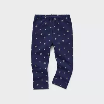Uniqlo Япония флисовые леггинсы 10 4 Длина 12 PINK/120