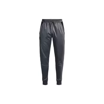 Флисовые штормовые брюки Under Armour Водонепроницаемые джоггеры на шнурке с контрастной вставкой Мужские брюки Серые 1373855-012 XL