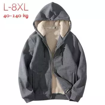 Мужская утепленная толстовка с капюшоном L(50-60kg)