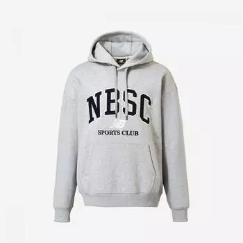 New Balance Uni Nbsc флисовый капюшон Nbn0d41823 Ac меланж серый L