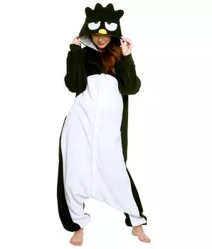 Флисовый кигуруми SAZAC, один размер подходит для большинства летучих мышей Sanrio Batsumaru чёрный