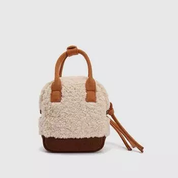 Флисовый кошелек и сумочка Сумка через плечо для женщин Меховая сумка Универсальная женская дизайнерская сумка Сумки для мам и детей one size хаки