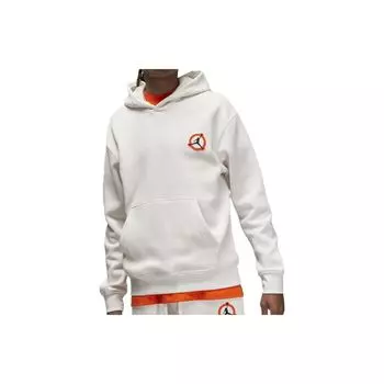 Флисовый пуловер Air Jordan Flight Mvp с капюшоном Phantom/Rush Orange для мужчин DV7592-030 XL