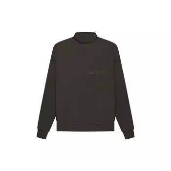 Флисовый пуловер Fear of God Essentials Толстовка с длинными рукавами FW22 Толстовка унисекс Серый Черный FOG-FW22-044 XL