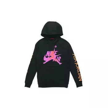 Флисовый пуловер Jordan Jumpman Classics, мужская толстовка с капюшоном, черный BV6011-011 S