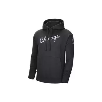 Флисовый пуловер Nike НБА с капюшоном Chicago Bulls Men Hoodie Black DB2309-010 M