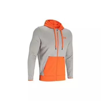 Флисовый пуловер с капюшоном Under Armour с цветными блоками, мужская верхняя одежда Highland-Tan 1360718-200 XXL