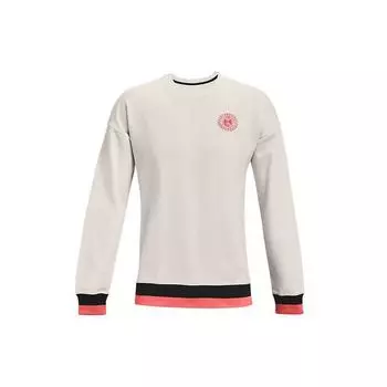 Флисовый разминочный пуловер Under Armour Rival, мужские топы, белый 1361455-112 XXL