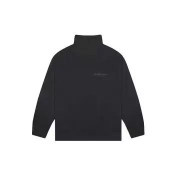 Флисовый свитер Fear of God Essentials FW20 с полуворотником, топы унисекс, черный 192250500214001 L