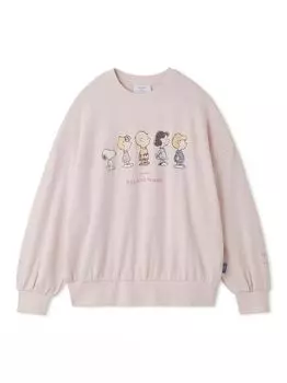 Флисовый свитер PEANUTS PWCT251204 PNK F [мороженое пике] женский розовый