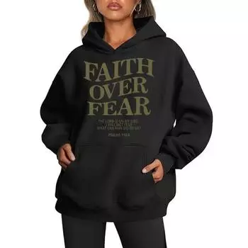 Флисовый свитер с рукавами-кенгуру, свободный, с капюшоном и завязками на шнурке XS белый