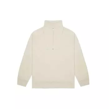 Флисовый свитшот Fear of God Essentials SS22 с половиной молнией, женские топы, пшеничный FOG-SS22-206 S