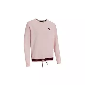 Флисовый свитшот с круглым вырезом Under Armour Charged, женские топы, розовый 1357059-643 XS