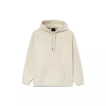 Флисовый теплый свободный свитер с капюшоном Li Ning Wade Series Logo, мужские толстовки с капюшоном Fog-Khaki AWDR799-5 S