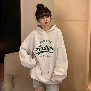 Флисовый утолщенный женский свитер с капюшоном, свободный студенческий японский 2024, новая куртка с капюшоном S розовый