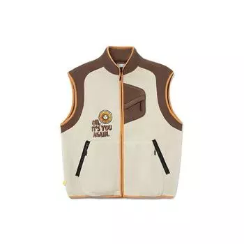 Флисовый жилет Li Ning Urban Outdoor Series для мужчин, коричневый цвет AMDR075-1 XL