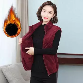 Флисовый жилет Polar, женская флисовая утолщенная куртка из кораллового флиса, жилет Plus Fleece, жилет на осень и зиму, двухсторонний флис XS чёрный
